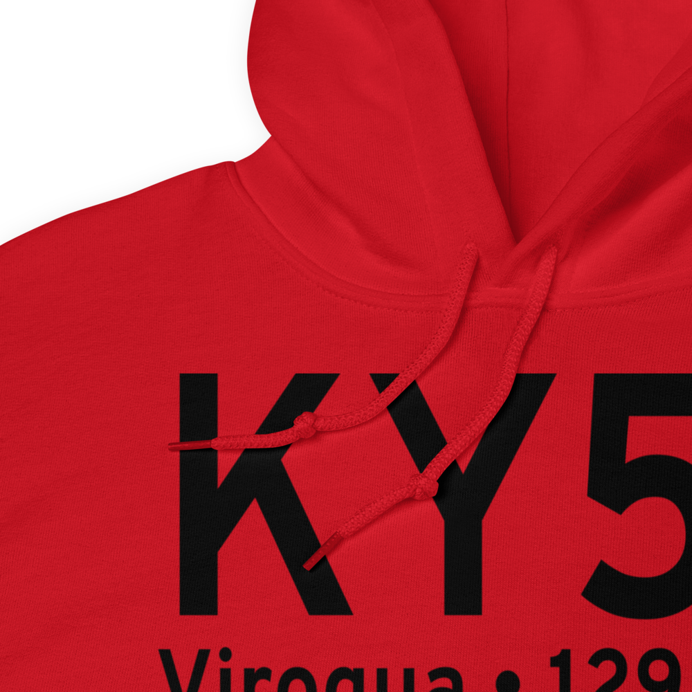 Viroqua Municipal Airport (KY51) ICAO Hoodie Sweatshirt 