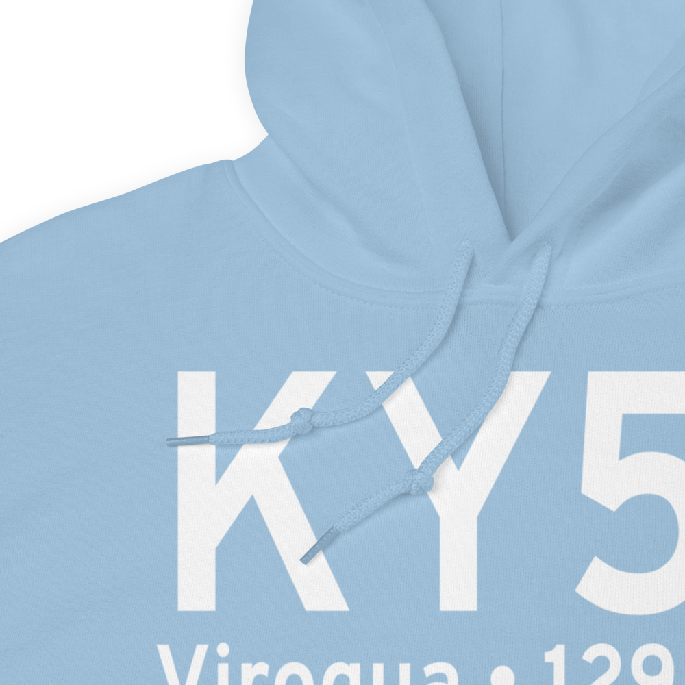 Viroqua Municipal Airport (KY51) ICAO Hoodie Sweatshirt 