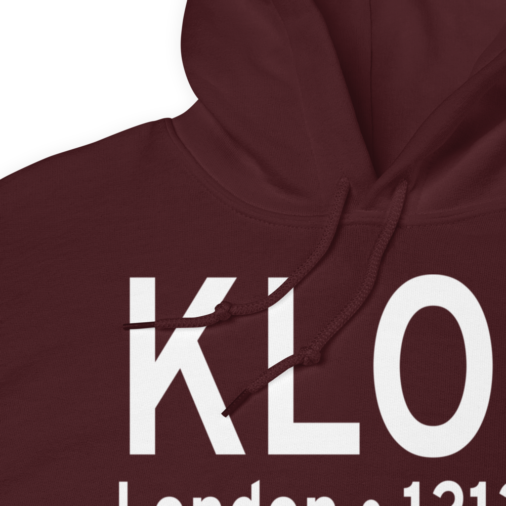 London-Corbin Airport/Magee Field (KLOZ) ICAO Hoodie Sweatshirt 
