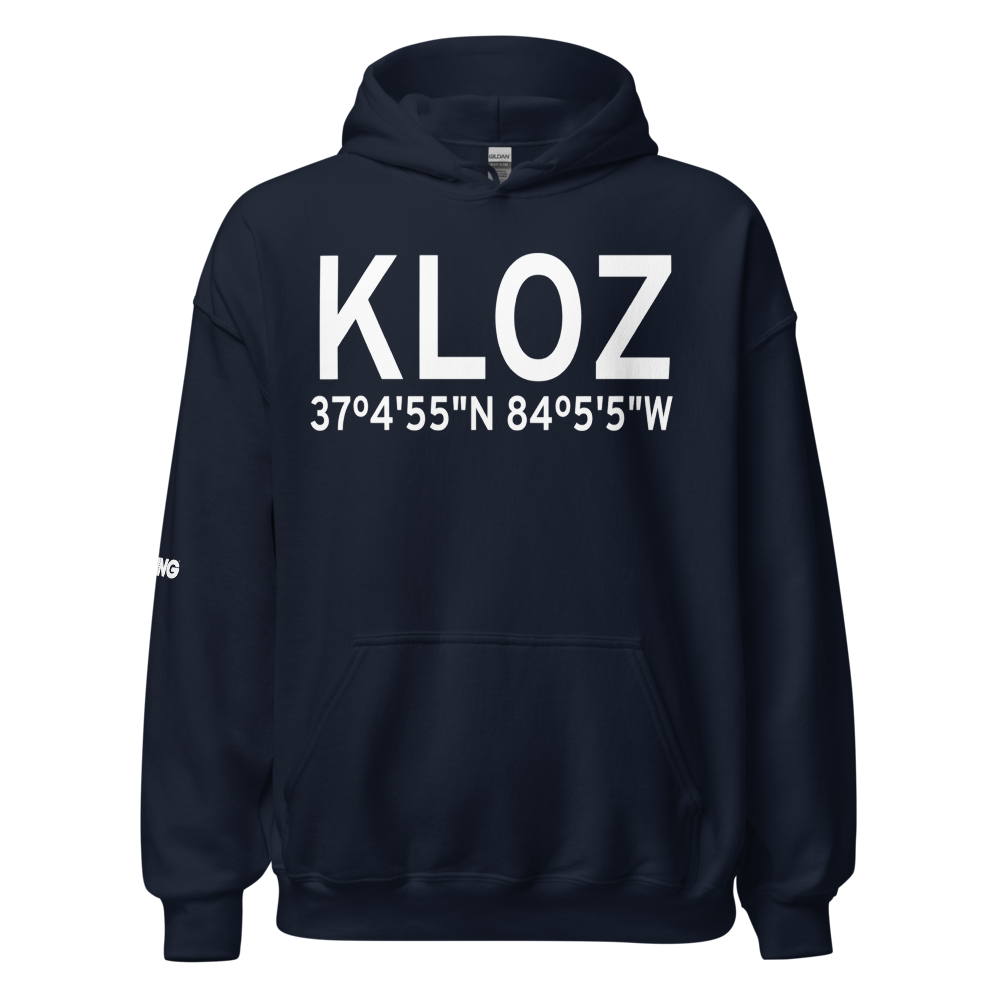 London-Corbin Airport/Magee Field (KLOZ) ICAO Hoodie Sweatshirt 