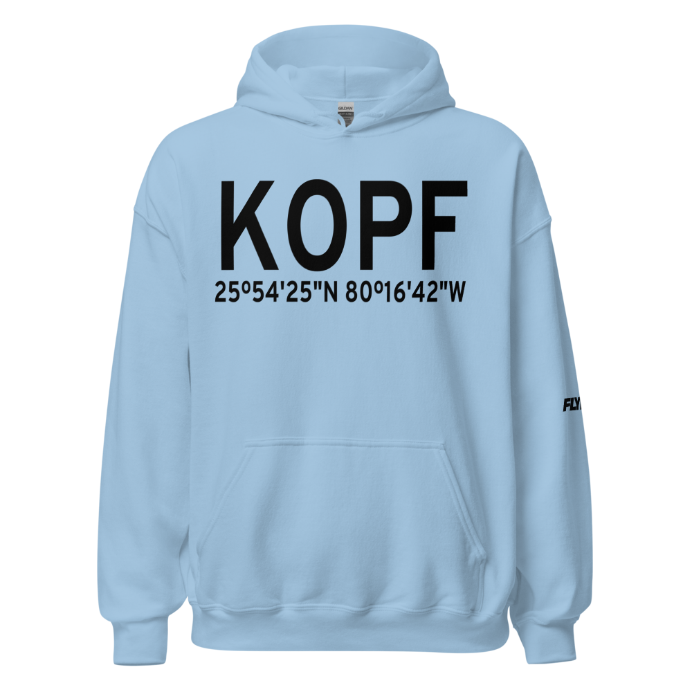 Miami-Opa Locka Executive Airport (KOPF) ICAO Hoodie Sweatshirt 