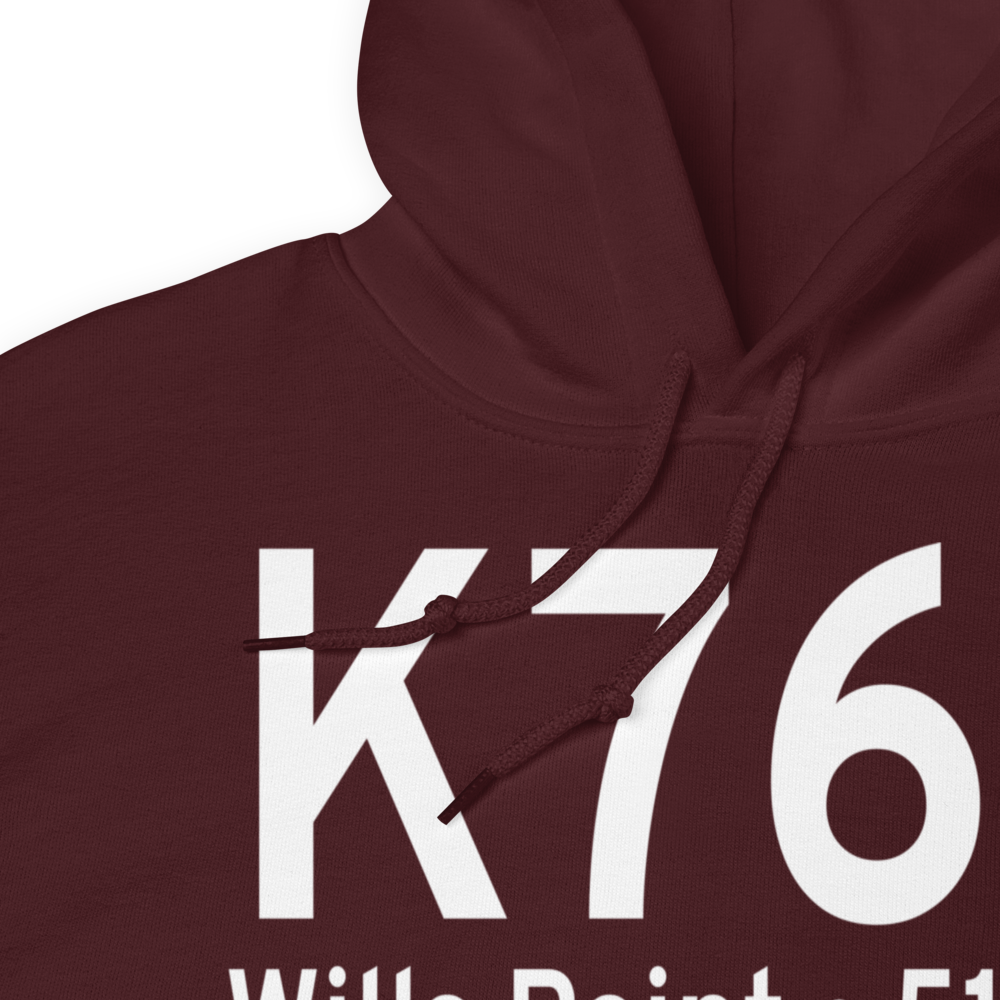 Van Zandt County Regional Airport (K76F) ICAO Hoodie Sweatshirt 