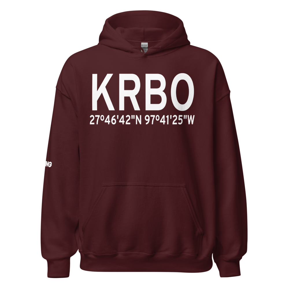 Nueces County Airport (KRBO) ICAO Hoodie Sweatshirt 