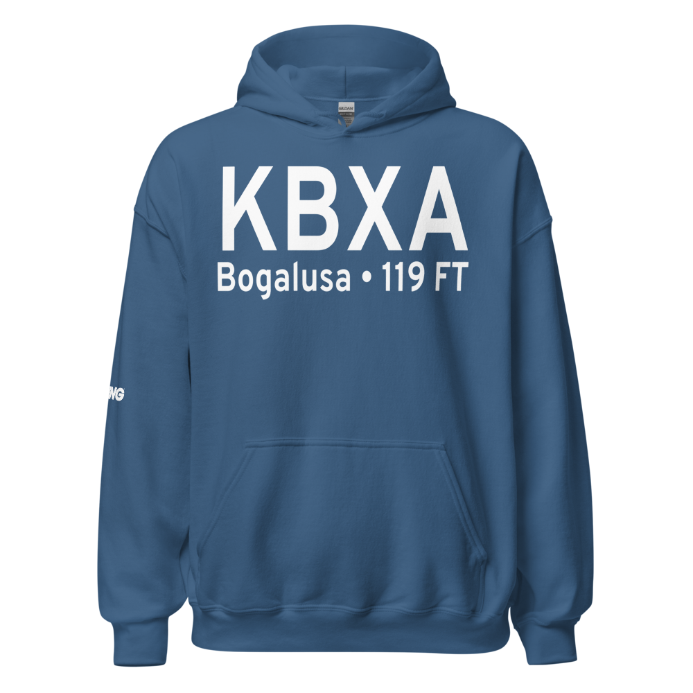 George R Carr Memorial Air Field (KBXA) ICAO Hoodie Sweatshirt 