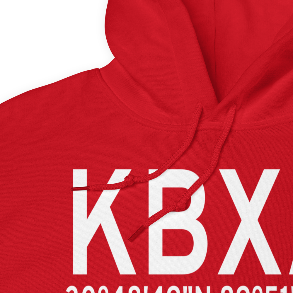 George R Carr Memorial Air Field (KBXA) ICAO Hoodie Sweatshirt 