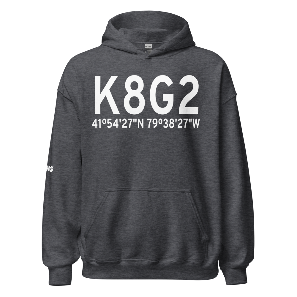 Corry Lawrence Airport (K8G2) ICAO Hoodie Sweatshirt 