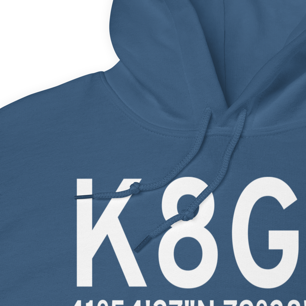 Corry Lawrence Airport (K8G2) ICAO Hoodie Sweatshirt 