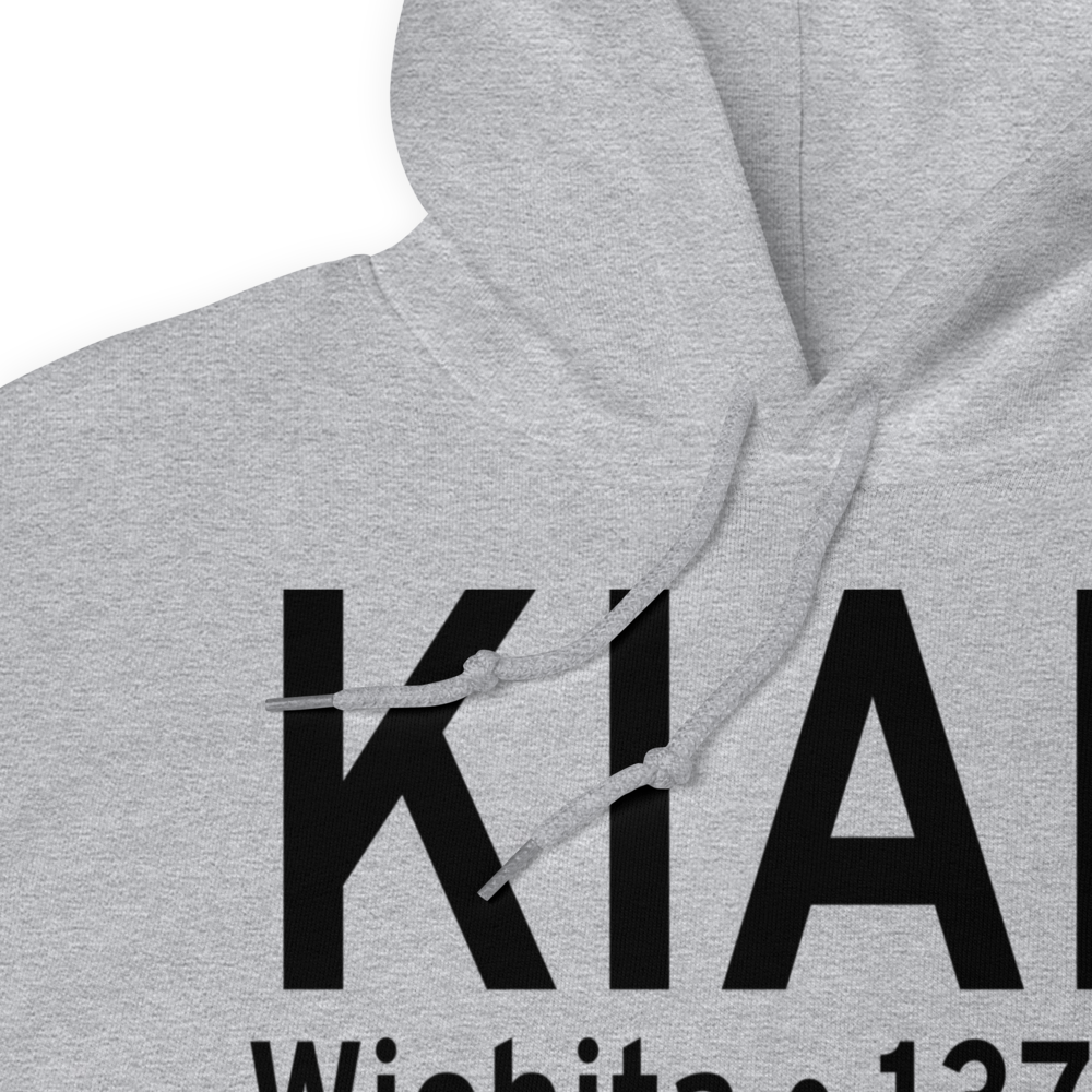 Mc Connell Air Force Base (KIAB) ICAO Hoodie Sweatshirt 