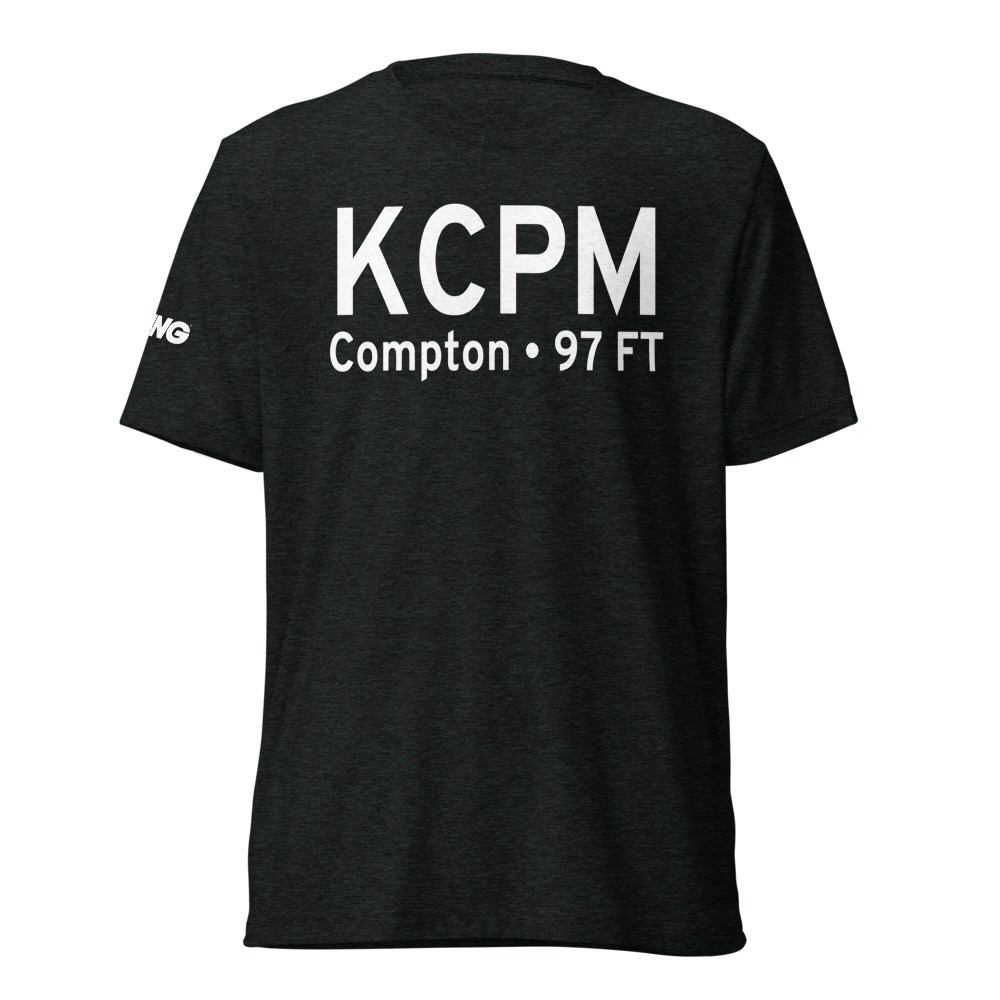 Compton Woodley Airport (KCPM) ICAO Tri-blend T-Shirt 