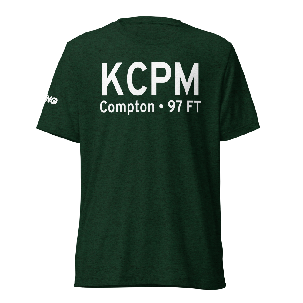 Compton Woodley Airport (KCPM) ICAO Tri-blend T-Shirt 
