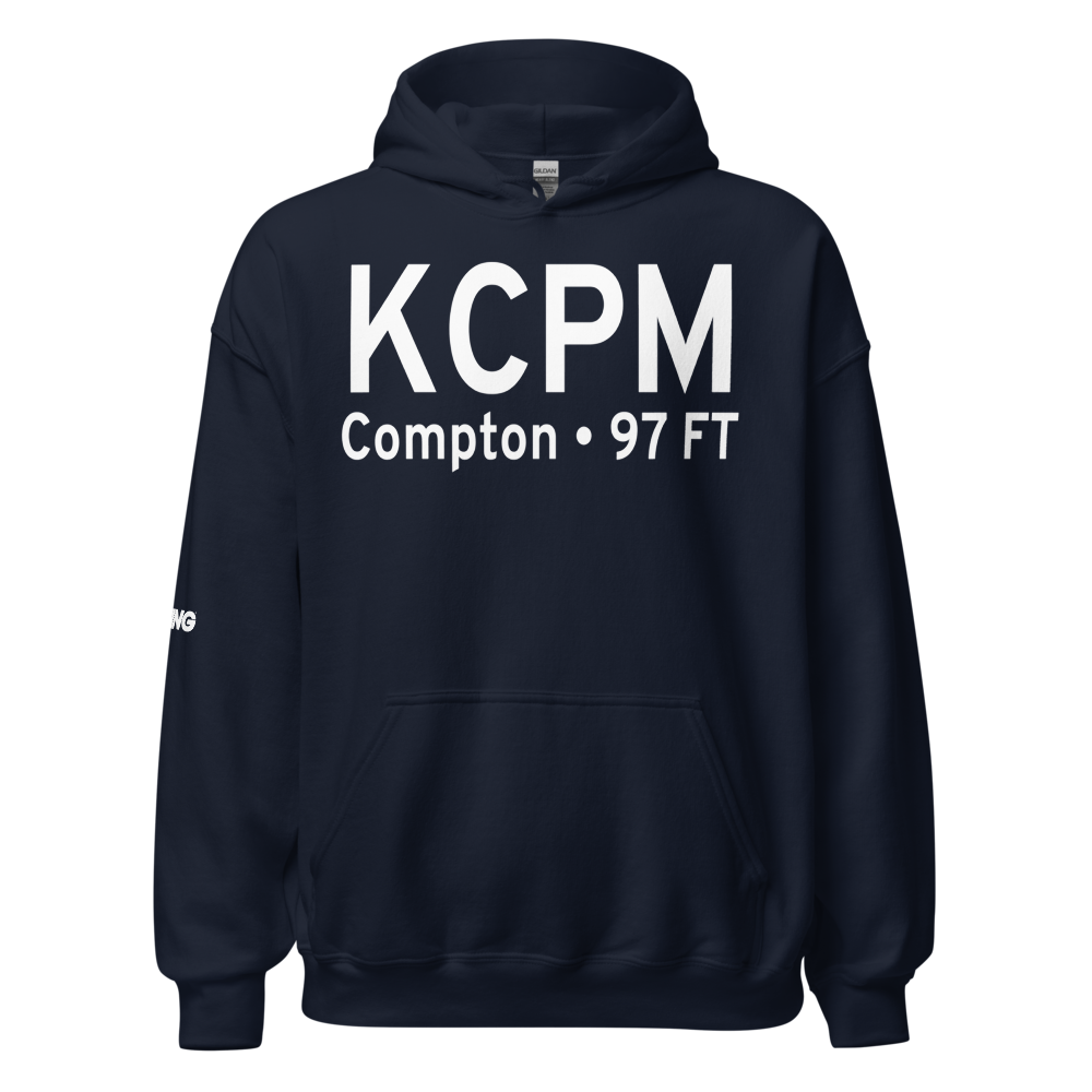 Compton Woodley Airport (KCPM) ICAO Hoodie Sweatshirt 
