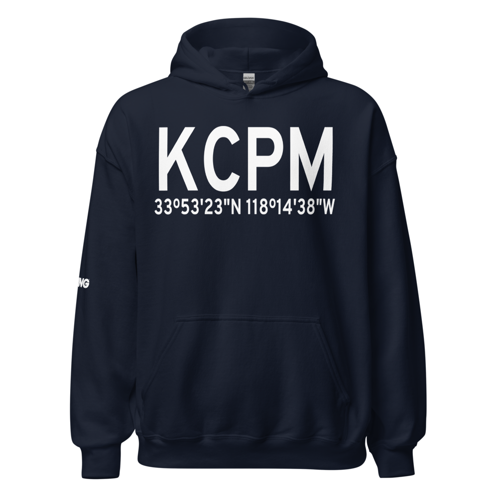 Compton Woodley Airport (KCPM) ICAO Hoodie Sweatshirt 