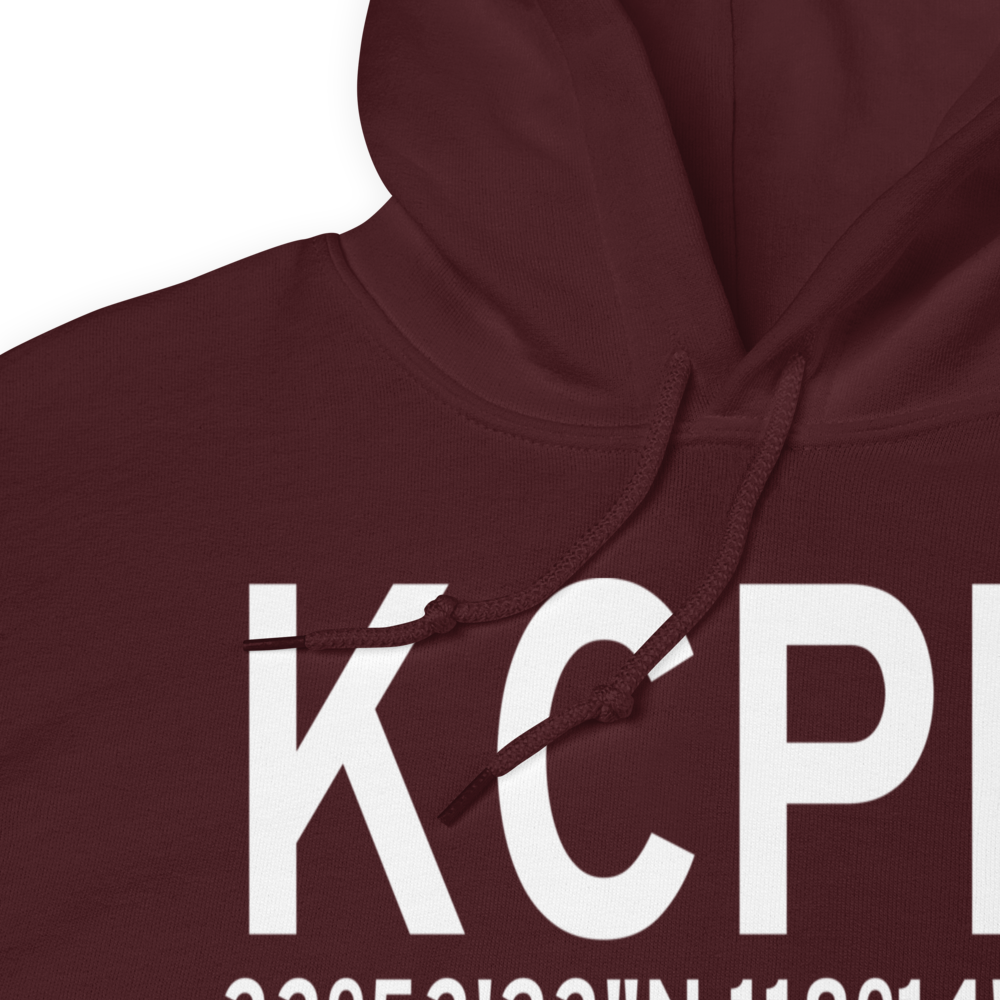 Compton Woodley Airport (KCPM) ICAO Hoodie Sweatshirt 