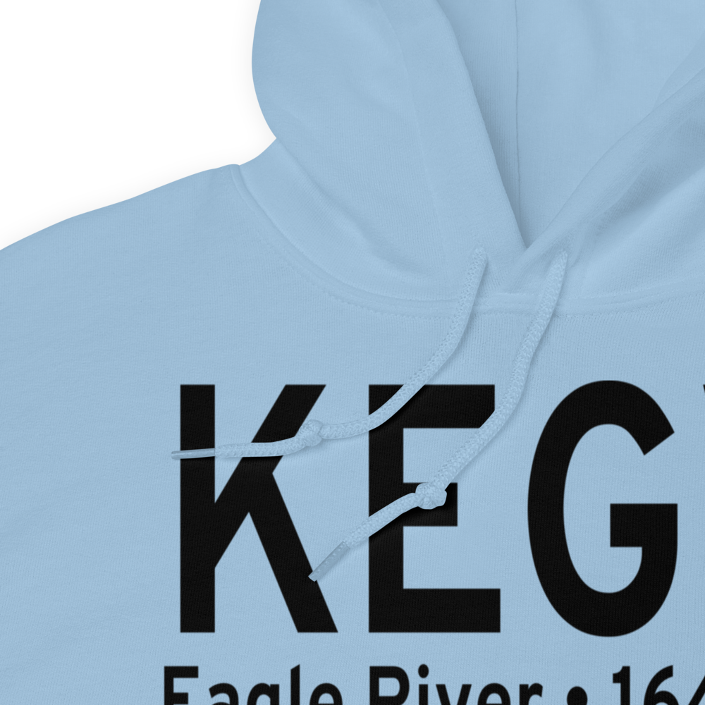 Eagle River Union Airport (KEGV) ICAO Hoodie Sweatshirt 