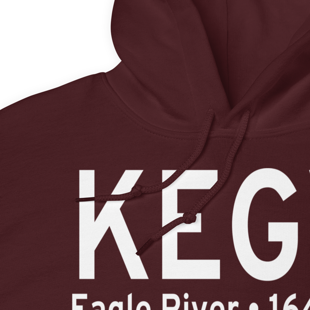 Eagle River Union Airport (KEGV) ICAO Hoodie Sweatshirt 