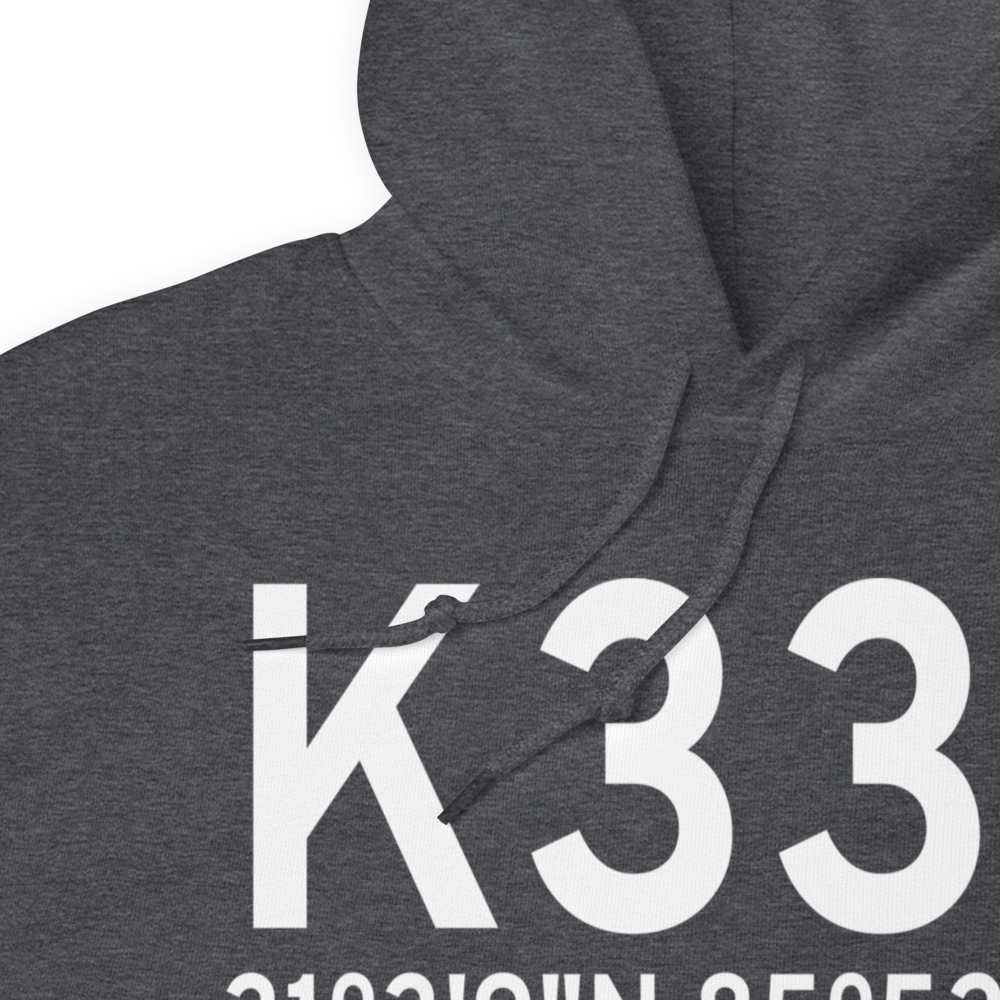 Geneva Municipal Airport (K33J) ICAO Hoodie Sweatshirt 