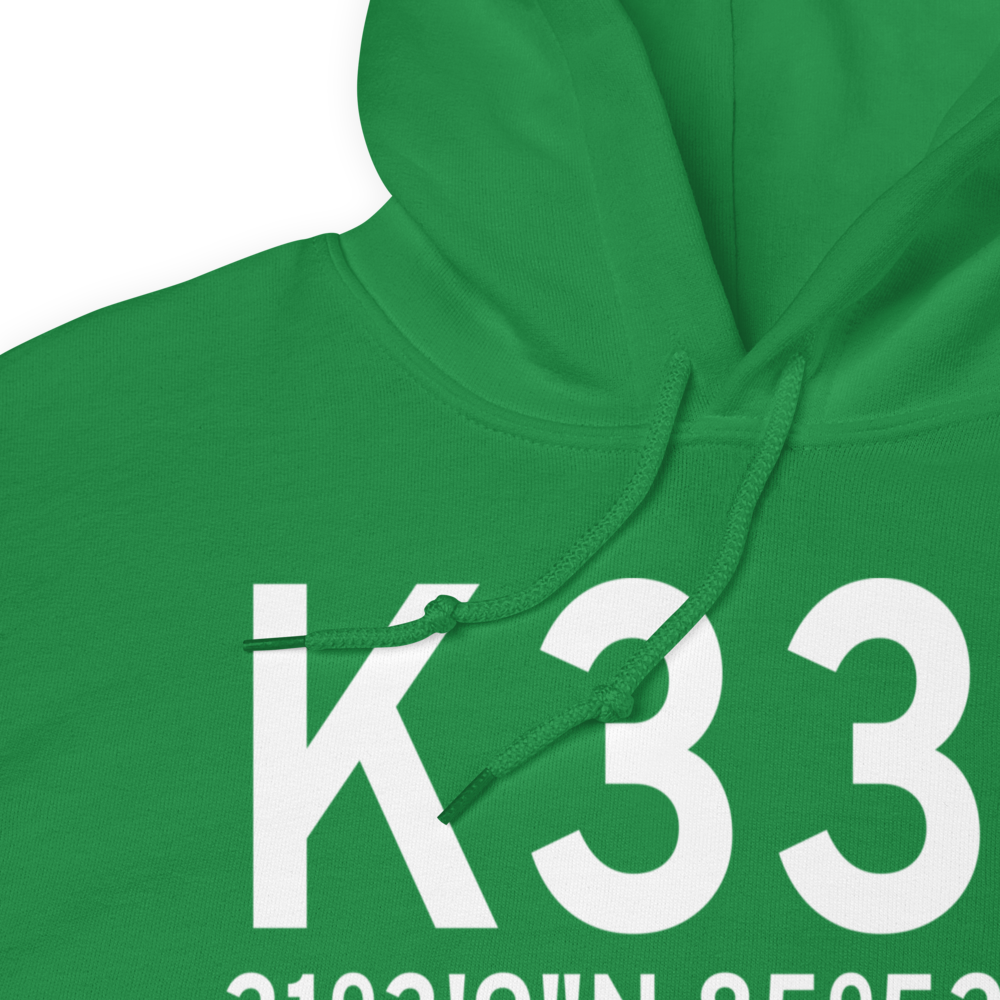 Geneva Municipal Airport (K33J) ICAO Hoodie Sweatshirt 