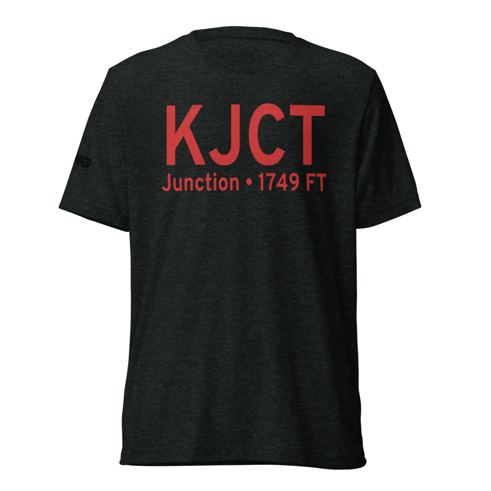 Kimble County Airport (KJCT) ICAO Tri-blend T-Shirt 