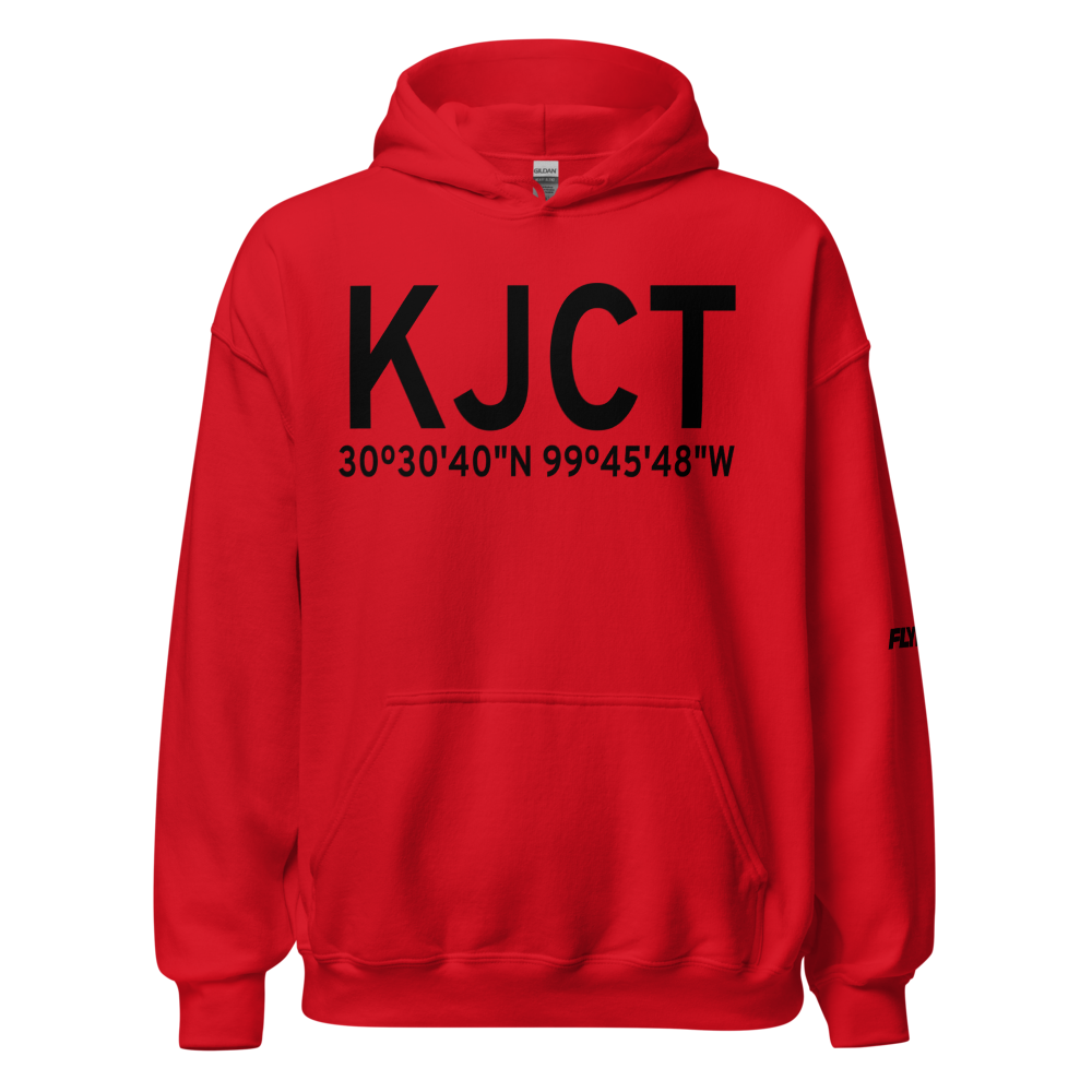Kimble County Airport (KJCT) ICAO Hoodie Sweatshirt 