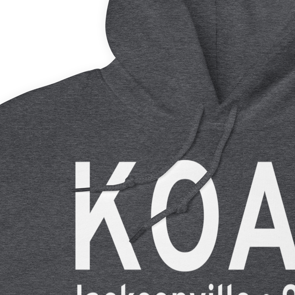Albert J Ellis Airport (KOAJ) ICAO Hoodie Sweatshirt 
