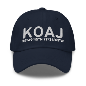 Albert J Ellis Airport (KOAJ) ICAO Hat