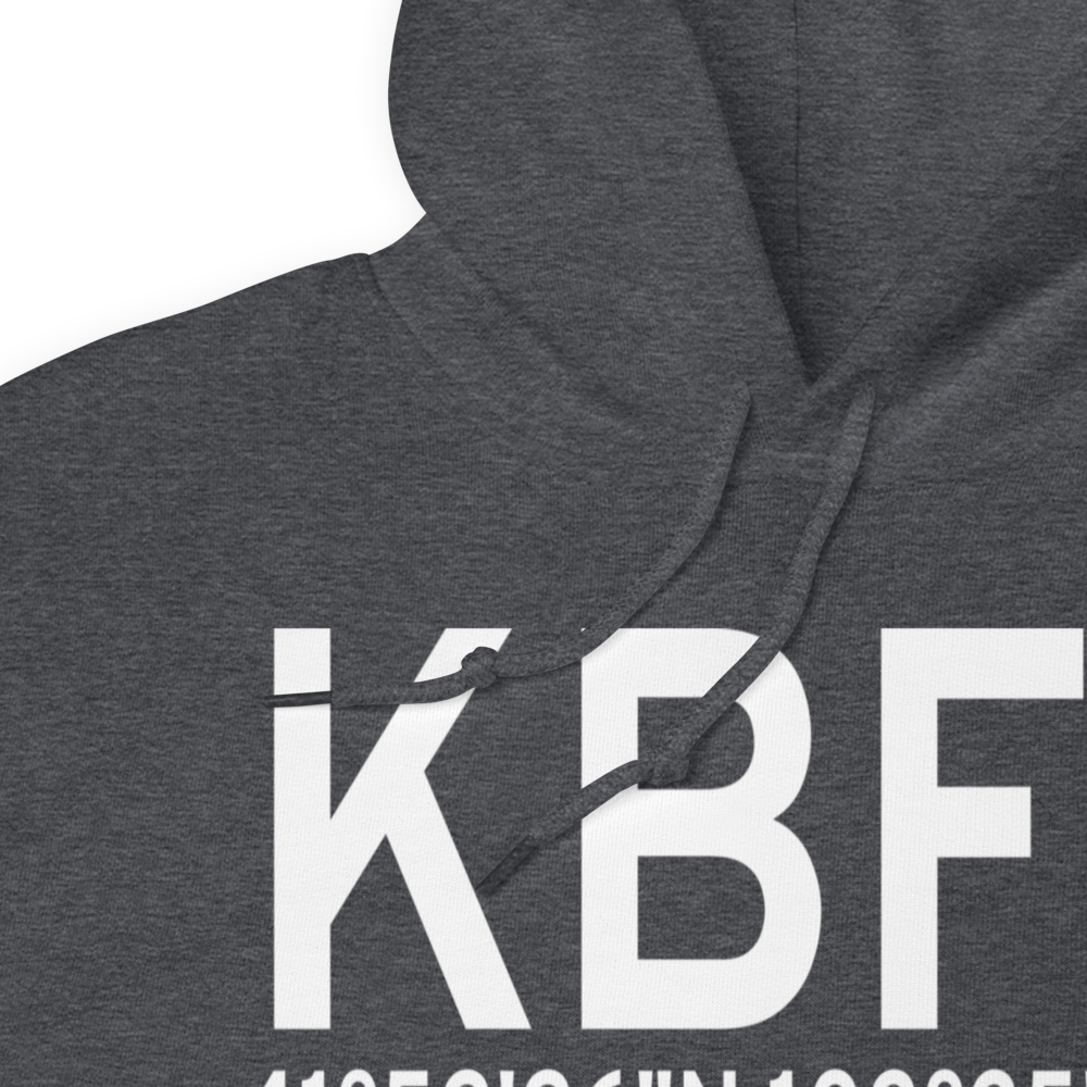 Western Neb. Rgnl/William B. Heilig Airport (KBFF) ICAO Hoodie Sweatshirt 
