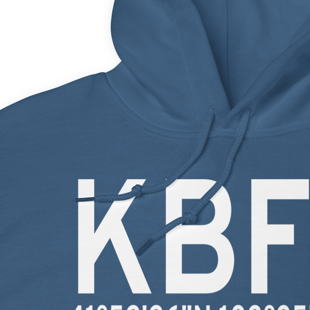 Western Neb. Rgnl/William B. Heilig Airport (KBFF) ICAO Hoodie Sweatshirt 