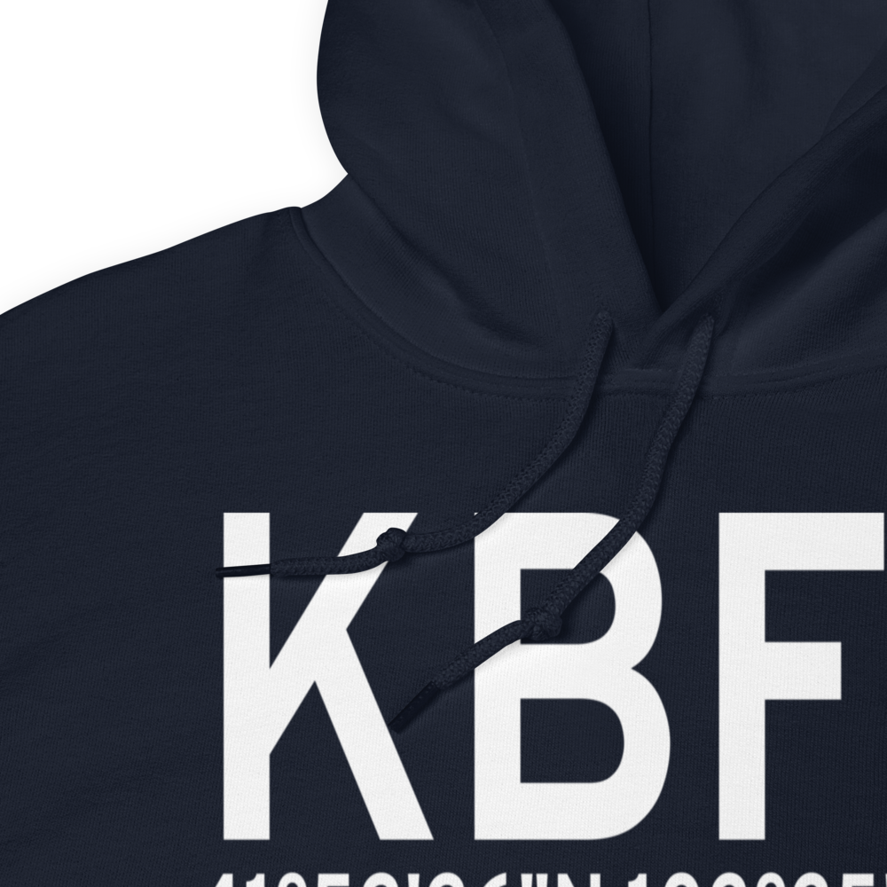 Western Neb. Rgnl/William B. Heilig Airport (KBFF) ICAO Hoodie Sweatshirt 