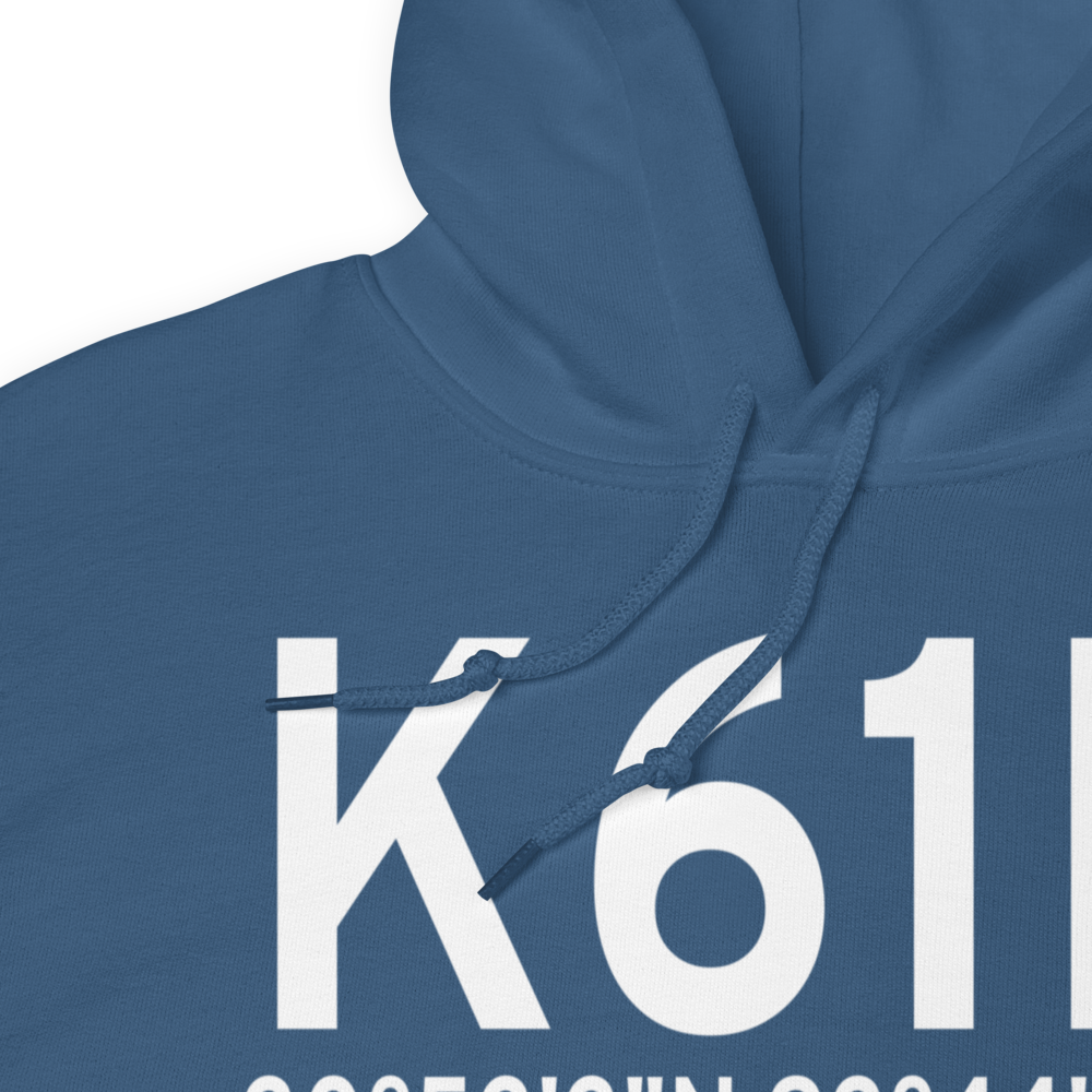 Newton Municipal Airport (K61R) ICAO Hoodie Sweatshirt 
