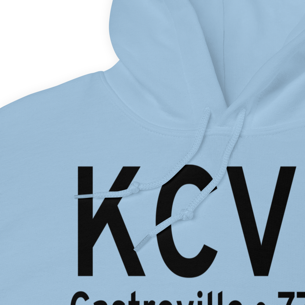 Castroville Municipal Airport (KCVB) ICAO Hoodie Sweatshirt 