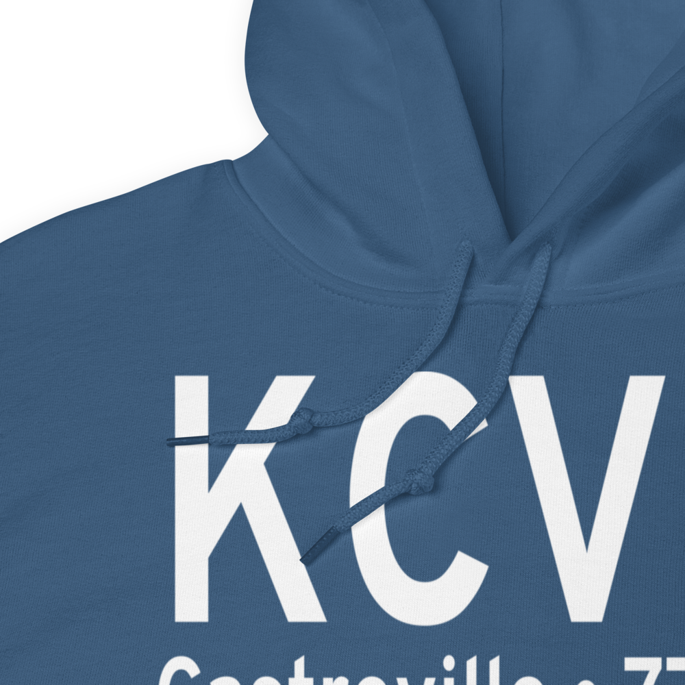 Castroville Municipal Airport (KCVB) ICAO Hoodie Sweatshirt 