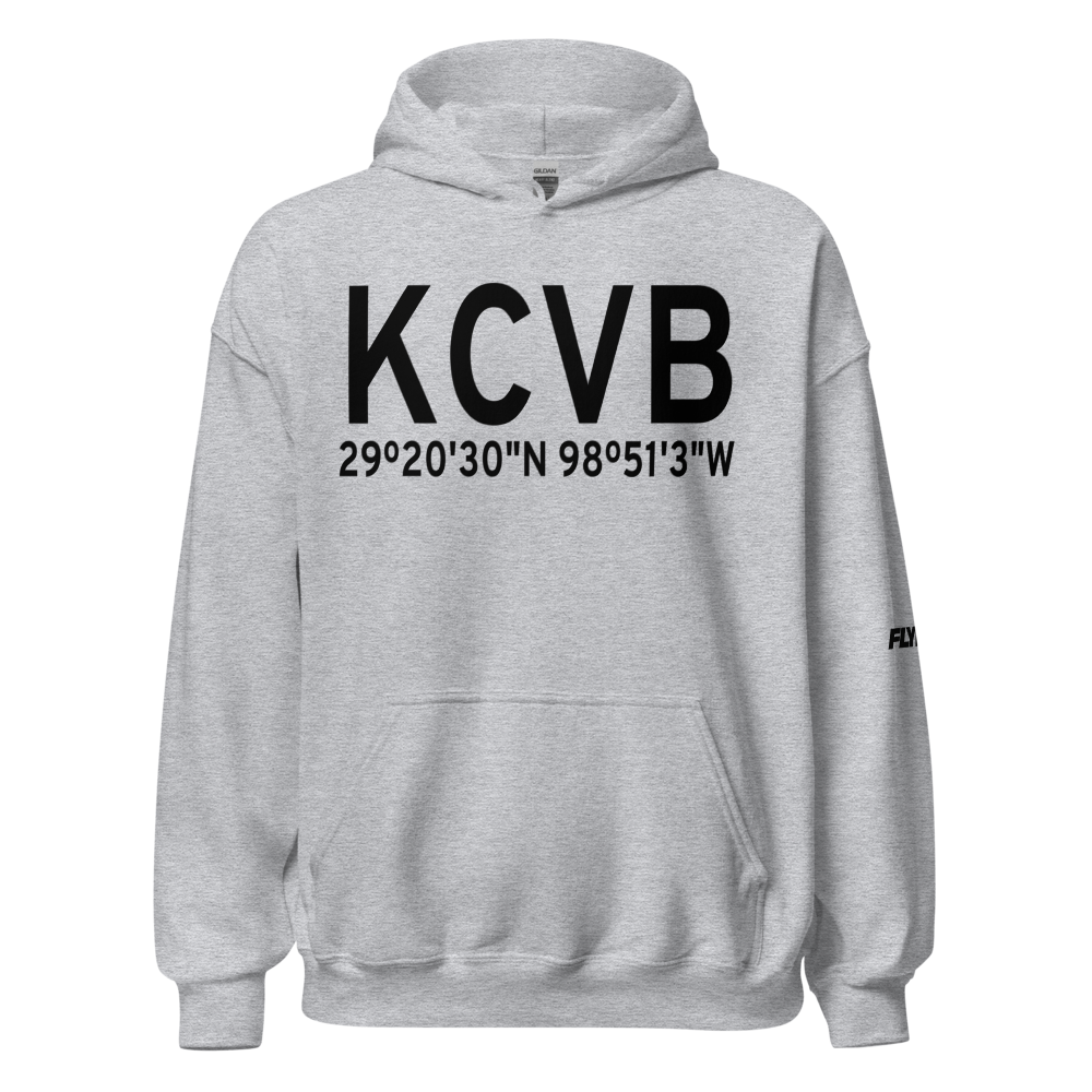 Castroville Municipal Airport (KCVB) ICAO Hoodie Sweatshirt 