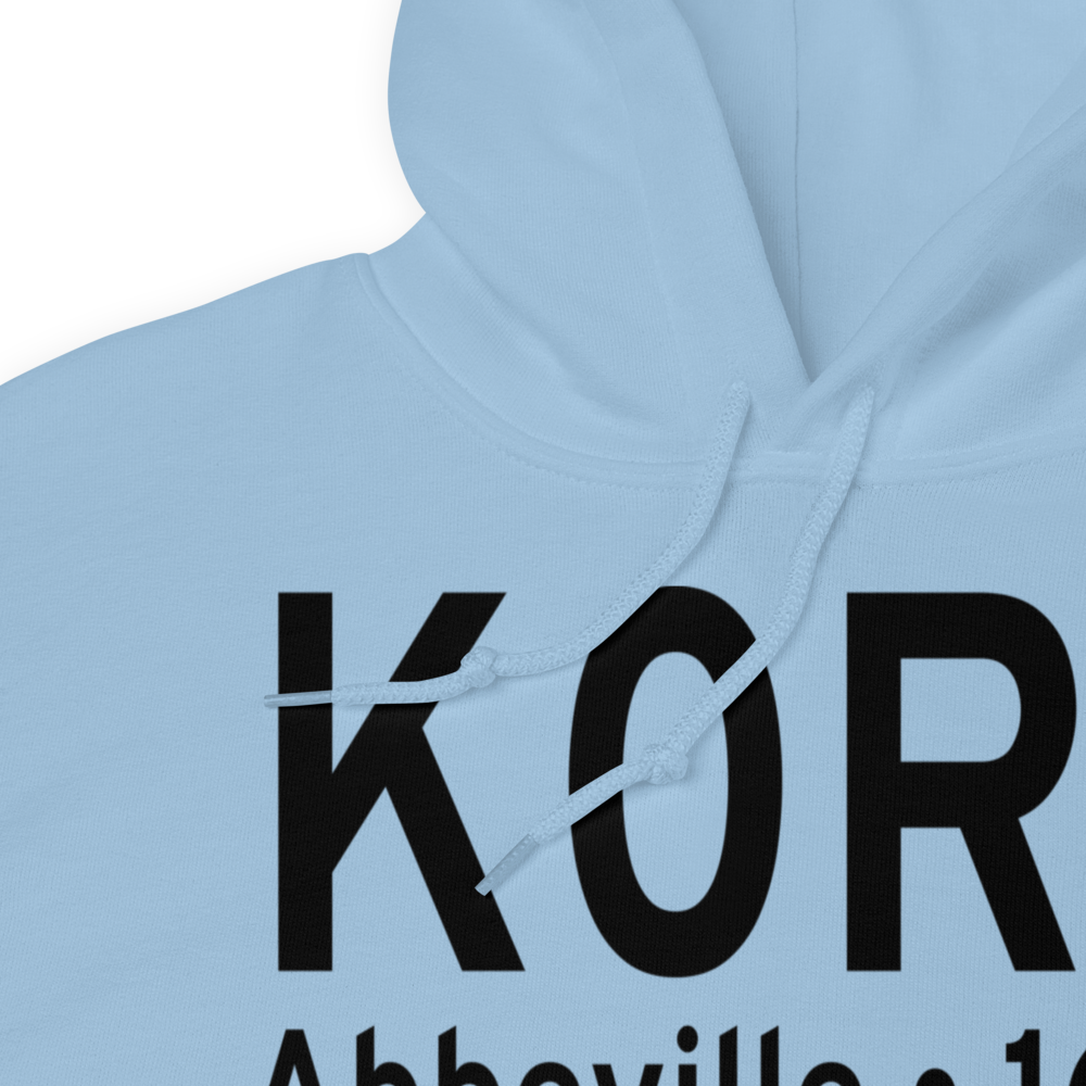 Abbeville Chris Crusta Memorial Airport (K0R3) ICAO Hoodie Sweatshirt 
