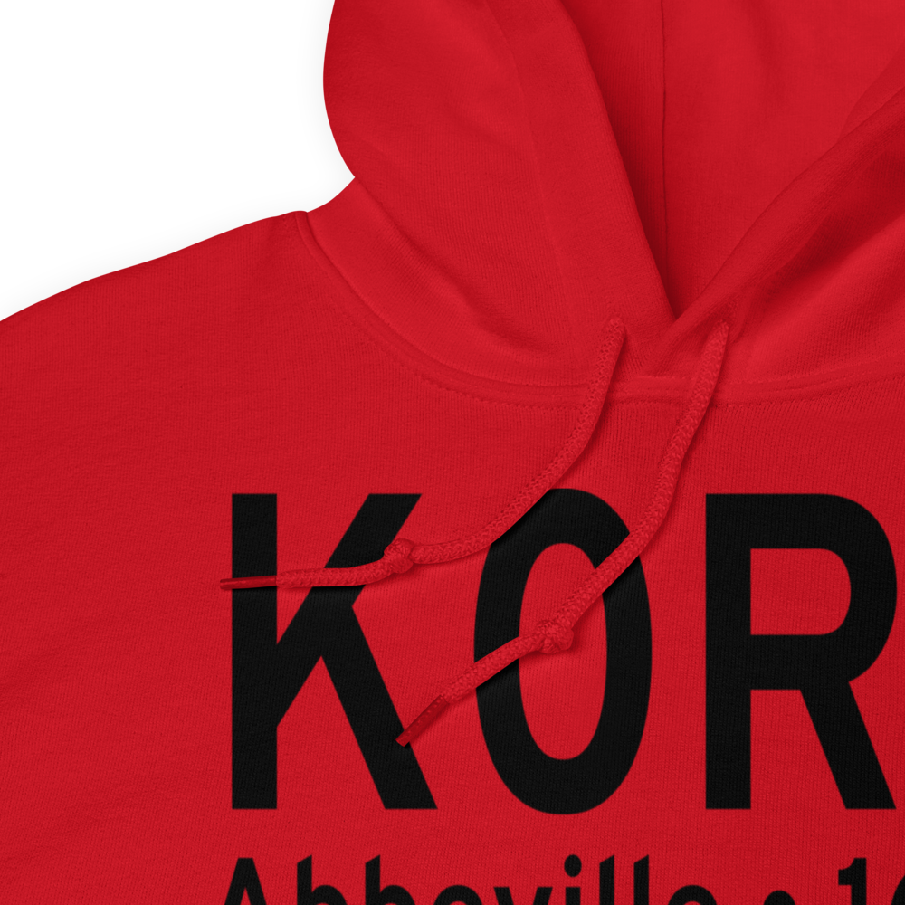 Abbeville Chris Crusta Memorial Airport (K0R3) ICAO Hoodie Sweatshirt 