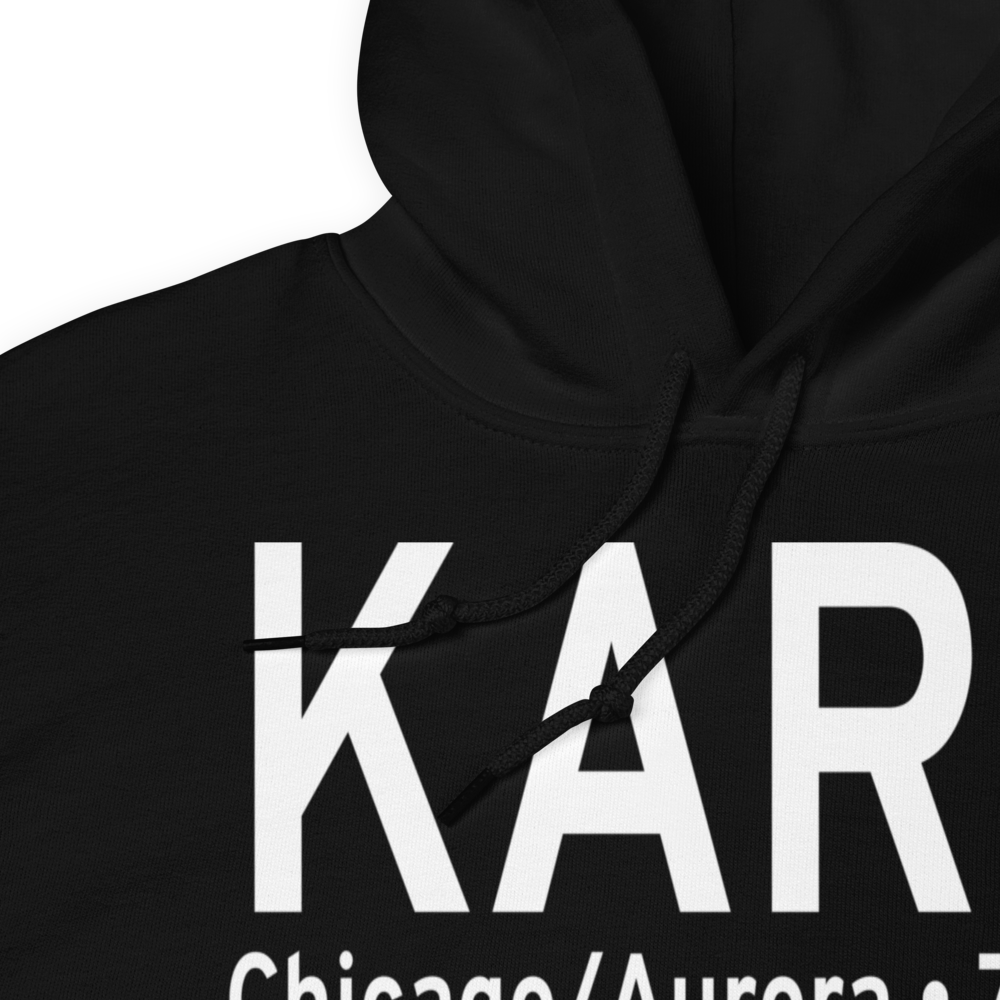 Aurora Municipal Airport (KARR) ICAO Hoodie Sweatshirt 