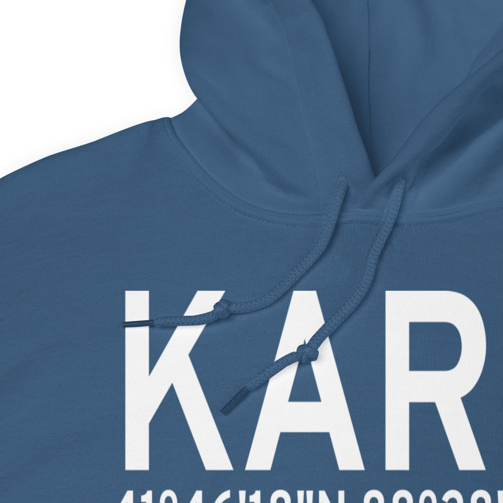Aurora Municipal Airport (KARR) ICAO Hoodie Sweatshirt 