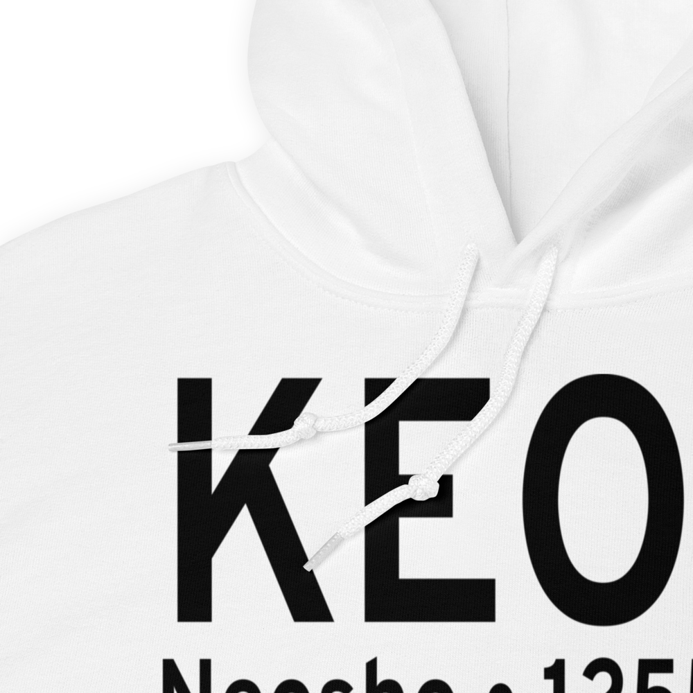 Neosho Hugh Robinson Airport (KEOS) ICAO Hoodie Sweatshirt 