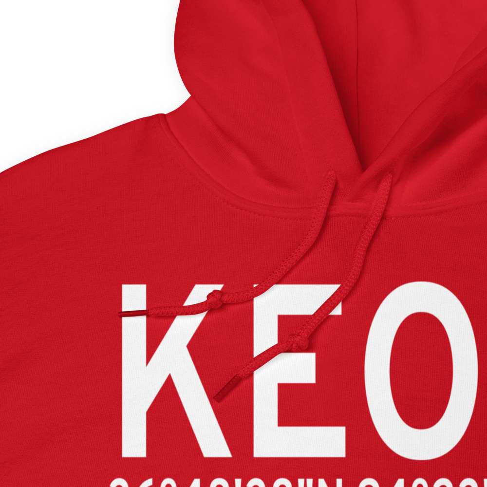 Neosho Hugh Robinson Airport (KEOS) ICAO Hoodie Sweatshirt 