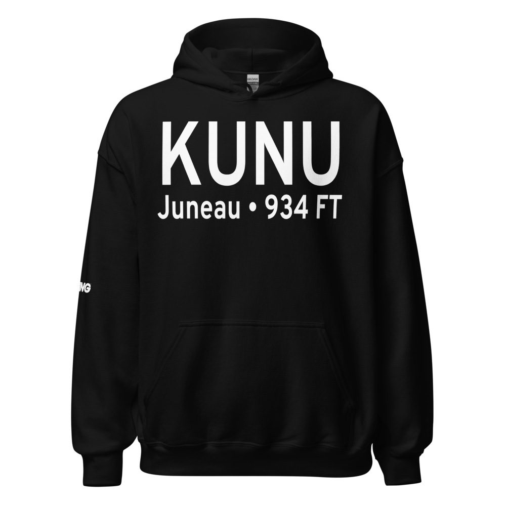 Dodge County Airport (KUNU) ICAO Hoodie Sweatshirt 