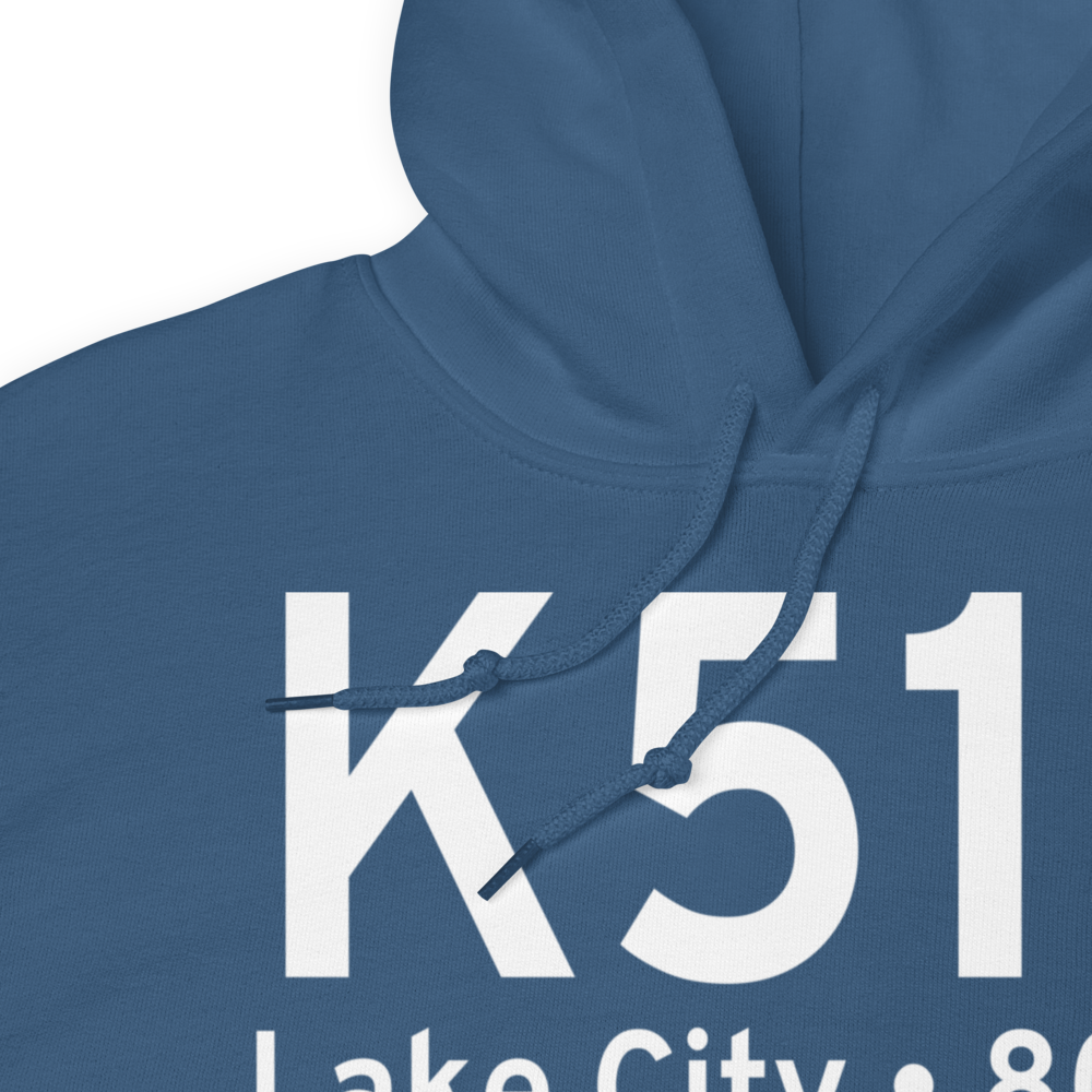 Lake City Municipal CJ Evans Field (K51J) ICAO Hoodie Sweatshirt 