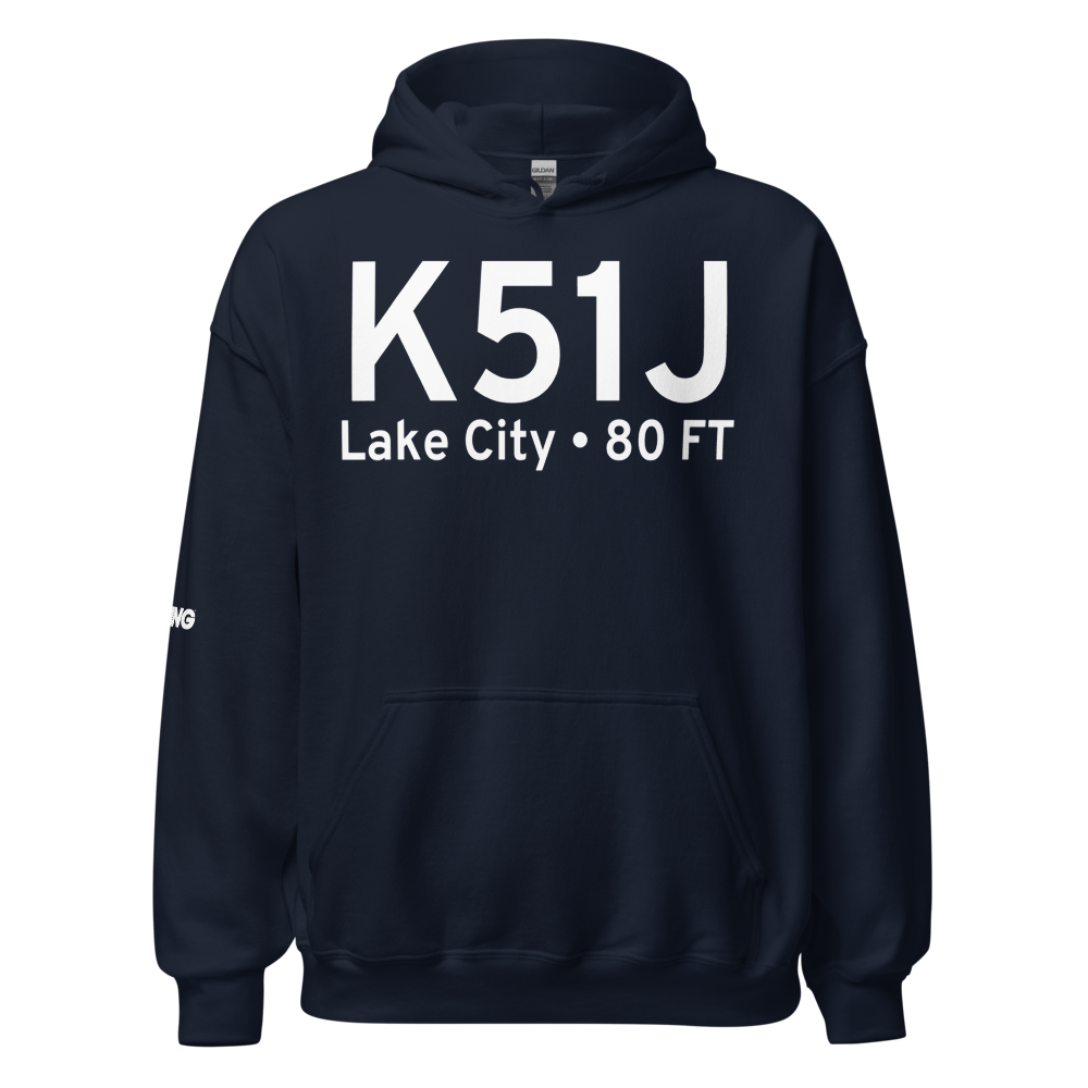 Lake City Municipal CJ Evans Field (K51J) ICAO Hoodie Sweatshirt 