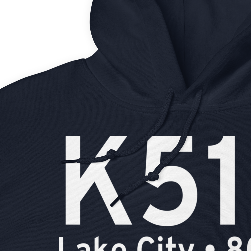 Lake City Municipal CJ Evans Field (K51J) ICAO Hoodie Sweatshirt 