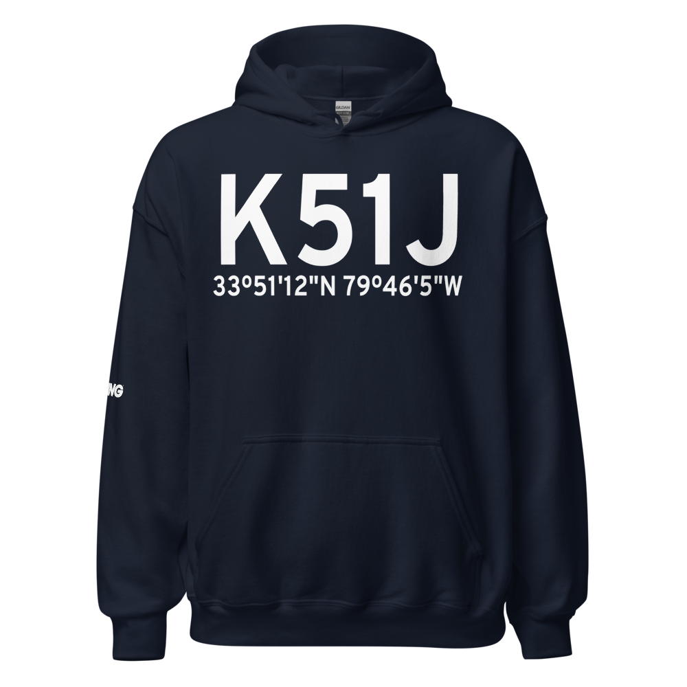 Lake City Municipal CJ Evans Field (K51J) ICAO Hoodie Sweatshirt 
