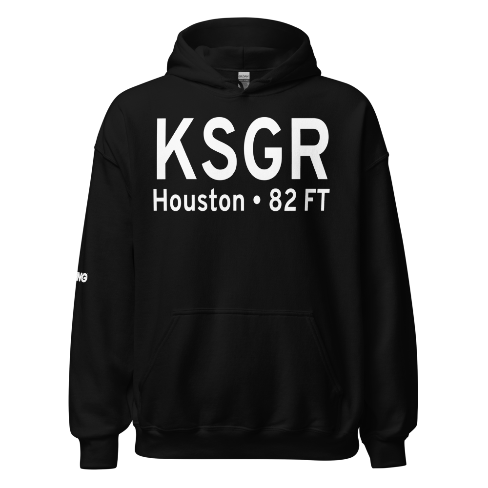 Sugar Land Regional Airport (KSGR) ICAO Hoodie Sweatshirt 