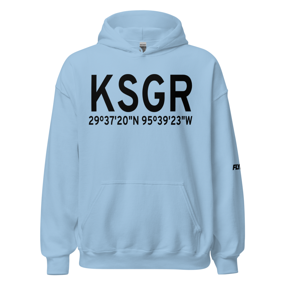 Sugar Land Regional Airport (KSGR) ICAO Hoodie Sweatshirt 