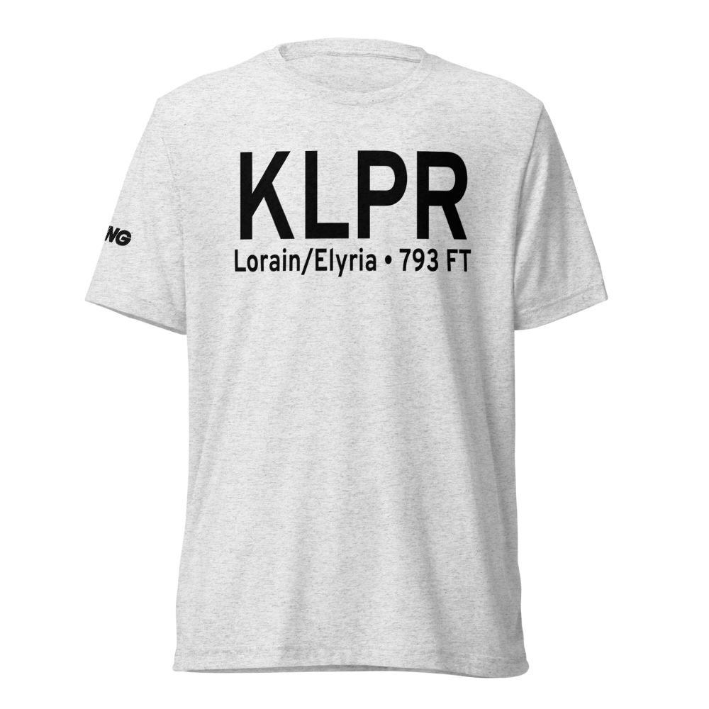 Lorain County Regional Airport (KLPR) ICAO Tri-blend T-Shirt 