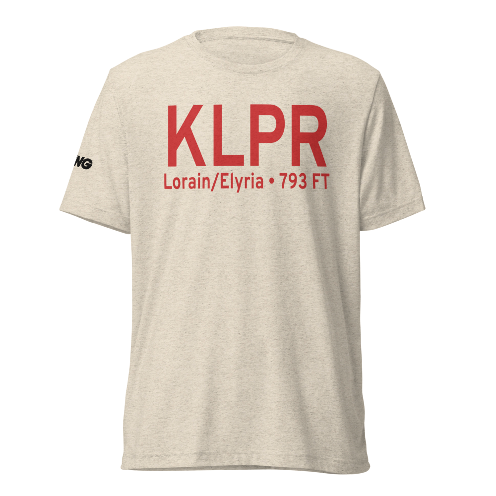 Lorain County Regional Airport (KLPR) ICAO Tri-blend T-Shirt 