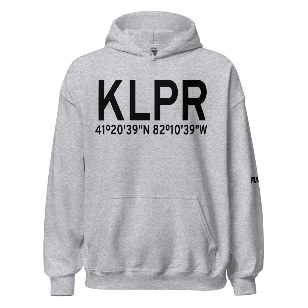 Lorain County Regional Airport (KLPR) ICAO Hoodie Sweatshirt 