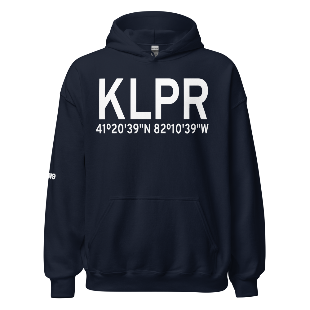 Lorain County Regional Airport (KLPR) ICAO Hoodie Sweatshirt 