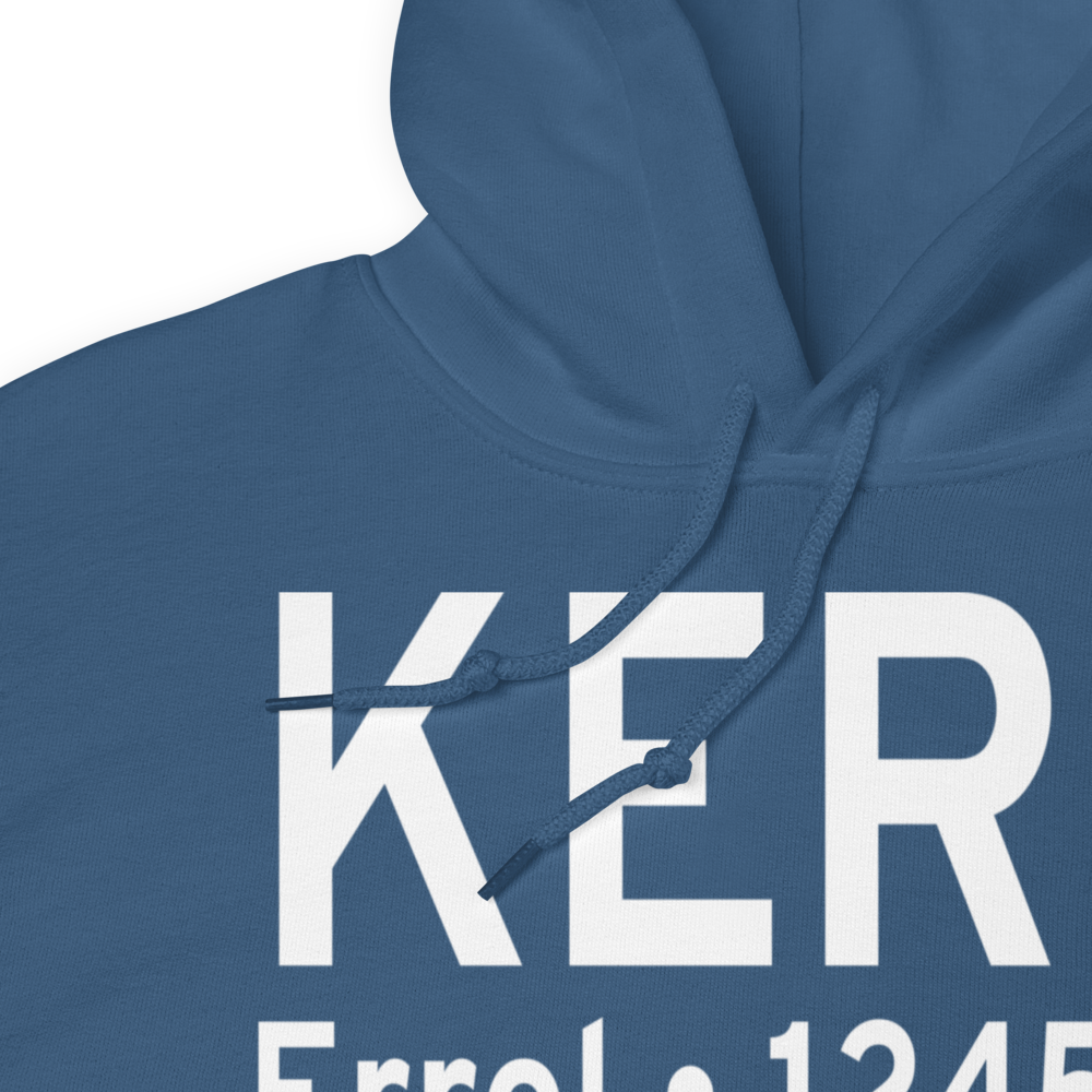 Errol Airport (KERR) ICAO Hoodie Sweatshirt 